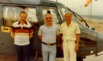 En 1987 à Agaba, avec le Roi Hussein de Jordanie - Photo © X - Collection JMP