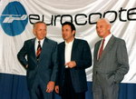 En juin 1995 à Marignane avec de gauche à droite : Jean Boulet, Michel Drucker et René Mouille - Photo © Eurocopter