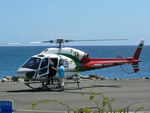 L'AS355 NP F-OINP de Corail Hélicoptères posé sur la DZ - Photo © Chetak 