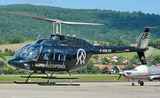Le Bell 206 III F-HBJR, mascotte du tarmac d'Annecy… - Photo © Patrick Gisle