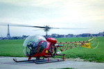 Bell 47 G2 de la Protection civile à Issy-les-Moulineaux - Photo DR