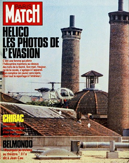 Les photos de l'évasion font la Une et la couverture de PARIS MATCH N°1932 du 6 juin 1986 - Photo DR Paris Match