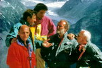 De gauche à droite : Francis Delafosse, René Desmaison, Christophe Profit, Christian Brincourt et René Romet - Photo collection F. Delafosse