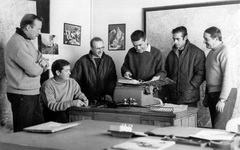 Au milieu, Jean-Louis Lumpert entouré de ses équipiers "Les compagnons de l'Alouette" - Photo DR GHSC