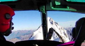 Le Mont-Blanc est en vue - Photo extraite du reportage "Sauvetages en haute montagne" diffusé sur Numéro 23