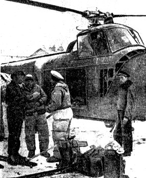 Sikorsky H-19 (S-55) stationné au Fayet - Photo DR