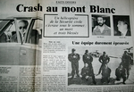 Accident au Sommet du Mont-Blanc - Document & Photos DR Dauphiné Libéré archives N. Rivière