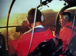 En équipage avec Roger COLIN, Pilote et Chef de la Base d'Annecy - Photo DR Collection N. Rivière
