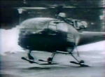 Atterrissage de l'Alouette III de la Protection civile à Chamonix - Photo extraite de la vidéo