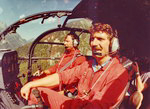 L'équipage Michel Durand - Jean-Pierre Schuller aux commandes de l'Alouette III Dragon 74 : Un équipage incontournable de l'historique du secours en montagne à Chamonix (fin des années 70, début 80) - Photo collection M. Durand