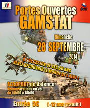 Affiche Journée portes ouvertes au GAMSTAT de Valence le 28 septembre 2014
