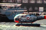 Alouette III SA 319 de la marine danoise, filmée en Super 8 dans les années 70-80 - Photo DR