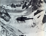 Alouette 3 F-ZBAI Dragon 74 Protection civile dans le massif du Mont-Blanc début des années 70 - Photo DR