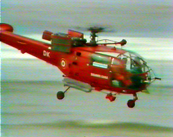 Alouette III F-ZBDK Dragon 33 équipée du treuil de 25 m, d'une flottabilité de secours et des filtres anti-sable - Photo DR