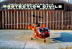 Une Alouette III de la Sécurité civile au départ de l'Echelon Central du Groupement Hélicoptère sur l'aérodrome d' Issy-les-Moulineaux - Photo DR collection F. Delafosse.