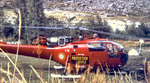 Alouette III F-ZBAL Protection civile (treuil bâché) à La Bérarde, pilote Alain Frébault, vraisemblablement fin des années 60 - Photo DR