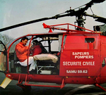 Alouette III à Lille en version médicalisée - Photo Francis Delafosse
