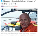 Click on the logo to read the article "Francis Delafosse, 35 years of relief told in a book" - Document News in 24