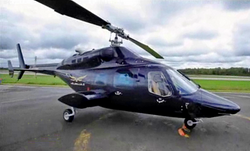 Bell 222 C-GYMX d'Hélibellule dans l'émission Echapées Belles à Montréal du 26/11/2011 - Photo © France 5 Échappées Belles