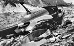 Le 30 juillet 1962, crash de l'Alouette 3 F-ZBAL sur la Mer de glace avec LE GAC Pilote et BOVIER MSS - Photo DR GHSC Grenoble