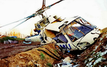 Crash le 3 mars 1990 avec l'AS 350 BA immatriculé F-GKMB - Photo © Michel BEAUJARD