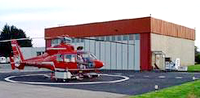 L'AS 365 Dauphin sur la DZ du Havre - Photo DR GHSC