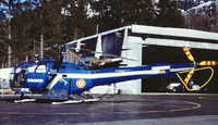 L'Alouette III F-MJBL Gendarmerie de Megève hiver 83-84 - Photo DR