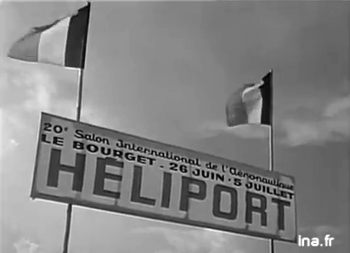 Héliport de Paris juillet 1953 - Photo INA