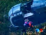Démonstration d'un hélitreuillage depuis l'Alouette III du DAG de Chamonix - Photo Antenne 2