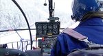 A bord de Bravo Lima décollant depuis la DZ des Bois de Chamonix - Photo DR