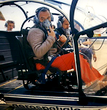 Jean Boulet et Gérard Boutin (Ingénieur de vol) à bord du SA 315 B-001 Lama F-BPXS - Photo DR