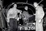 Mission de nuit sur le Drac pour Maret, Lumpert et Montmasson avec l'Alouette 2 F-BJOI, le 5 octobre 1960 - Photo DR GHSC Grenoble