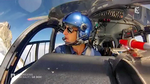 Le pilote Philipe Sebah aux commandes de Choucas 74, l'EC145 de la Gendarmerie - Photo France 3 Rhône-Alpes