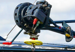 Treuil électropneumatique de 25 m (avec crochet et coupelle) montée sur une Alouette III Marine - Photo © Zebulon29200