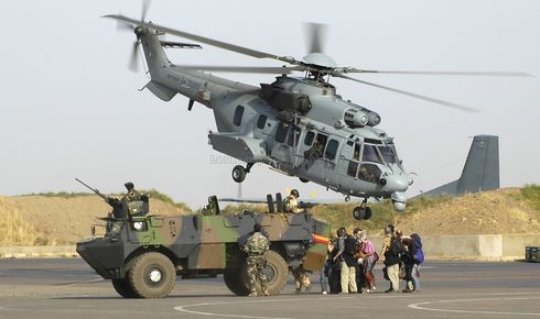 Un Caracal du 4e RHFS engagé avec les commandos du commandement des opérations spéciales - Photo © D.R. 