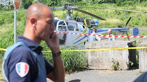 Après l'évasion réussie, l'hélicoptère s'est posé à quelques centaines de mètres de la prison. (AFP/BOUHET) Crédits photo : AFP