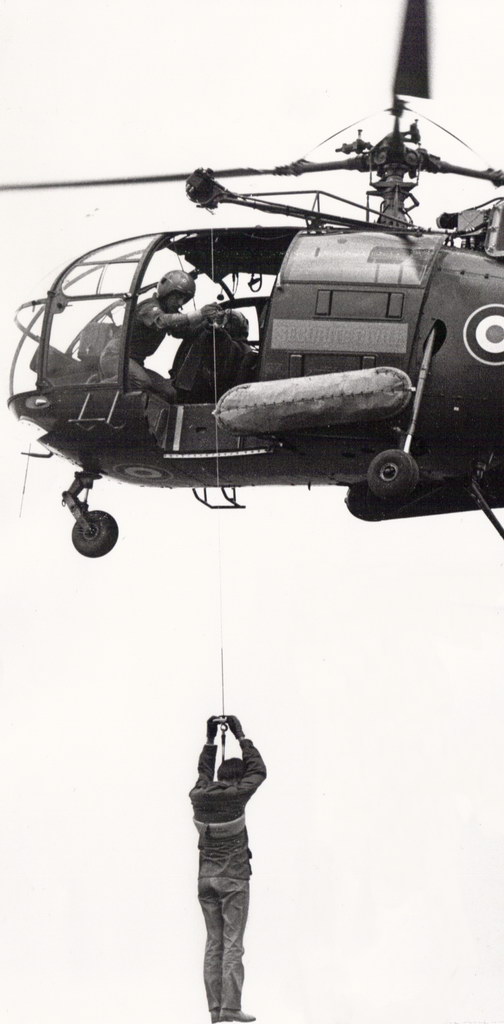 Mission d'hélitreuillage pour l'Alouette III F-ZBDN - Photo collection Francis Delafosse