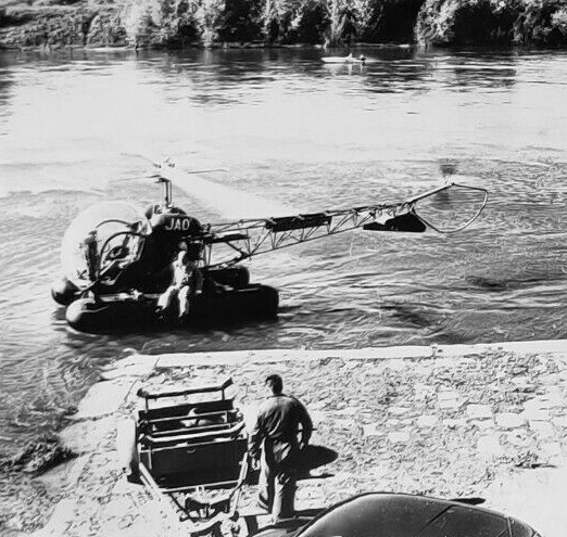 Bell 47 G2 F-MJAO Gendarmerie le 23 octobre 1960 - Photo DR