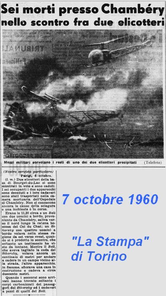 Article de journal Stampa de Turin du 7 octobre 1960 - Photo DR