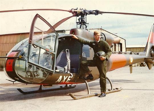 En 1974, Alain servait à bord des hélicoptères de combat Gazelle de l'Aviation légère de l'armée de terre. Deux ans plus tard, il effectuait sa première mission à bord d'une Alouette III - Photo DR