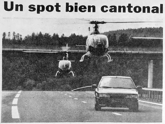 En septembre 1987, La Gazette révélait l'envers du décor du spot publicitaire diffusé au niveau national - Photo © GAZETTE Photo