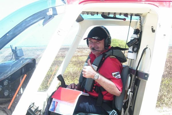 Le Capitaine Rick Dooley, PDG de Helicopter Seychelles Ltd - Photo Helicopter Seychelles