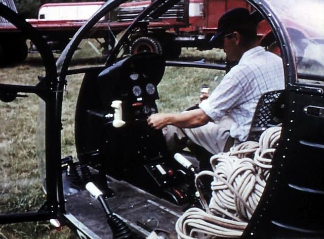 Alouette 2 F-BIFM Protection civile avec aux commandes Gérard Frommweiler en 1959 - Photo DR