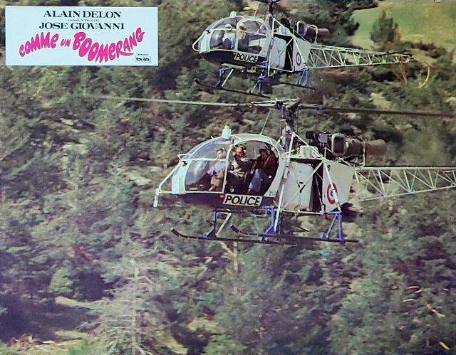 Photo du film "Comme un boomerang" sorti en 1976 - Le pilote Claude Fourcade - Photo DR