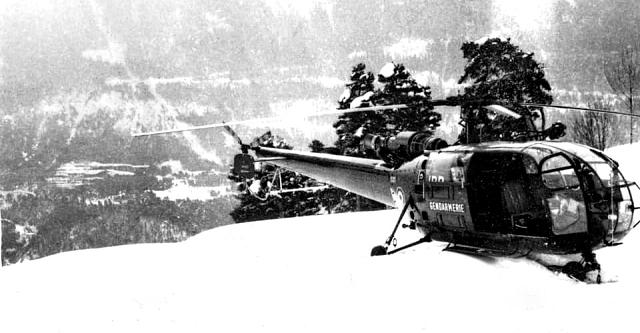 Alouette 3 F-MJBP Gendarmerie en Savoie - Photo DR