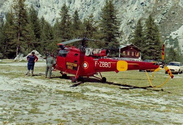 Alouette 3 Protection civile F-ZBBO Pré de Mme Carle - Photo DR
