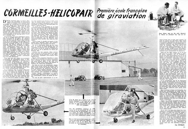 Article Aviation Magazine N°3 du 1er juin 1950 - Article et photos DR