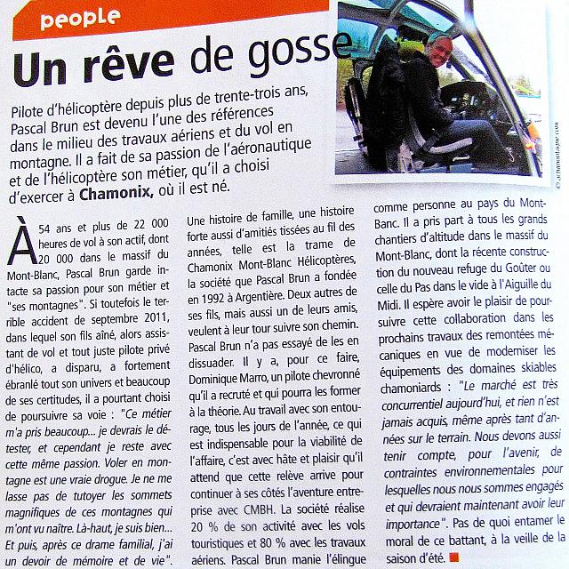 Article Pascal BRUN : un rêve de gosse - actumontagne.com