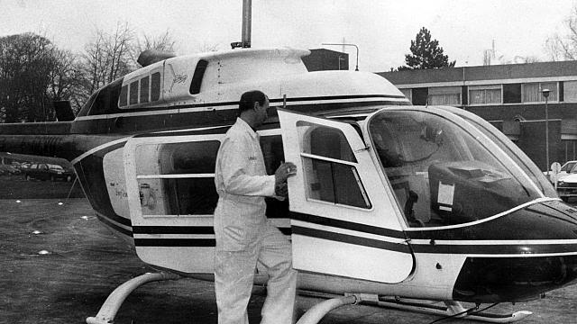 Bell 206 L-1 immatriculé F-GLGD du Samu 62, en 1992 - Photo DR