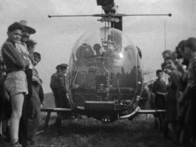 Bell 47 F-MJBE Gendarmerie en 1956 - Photo DR